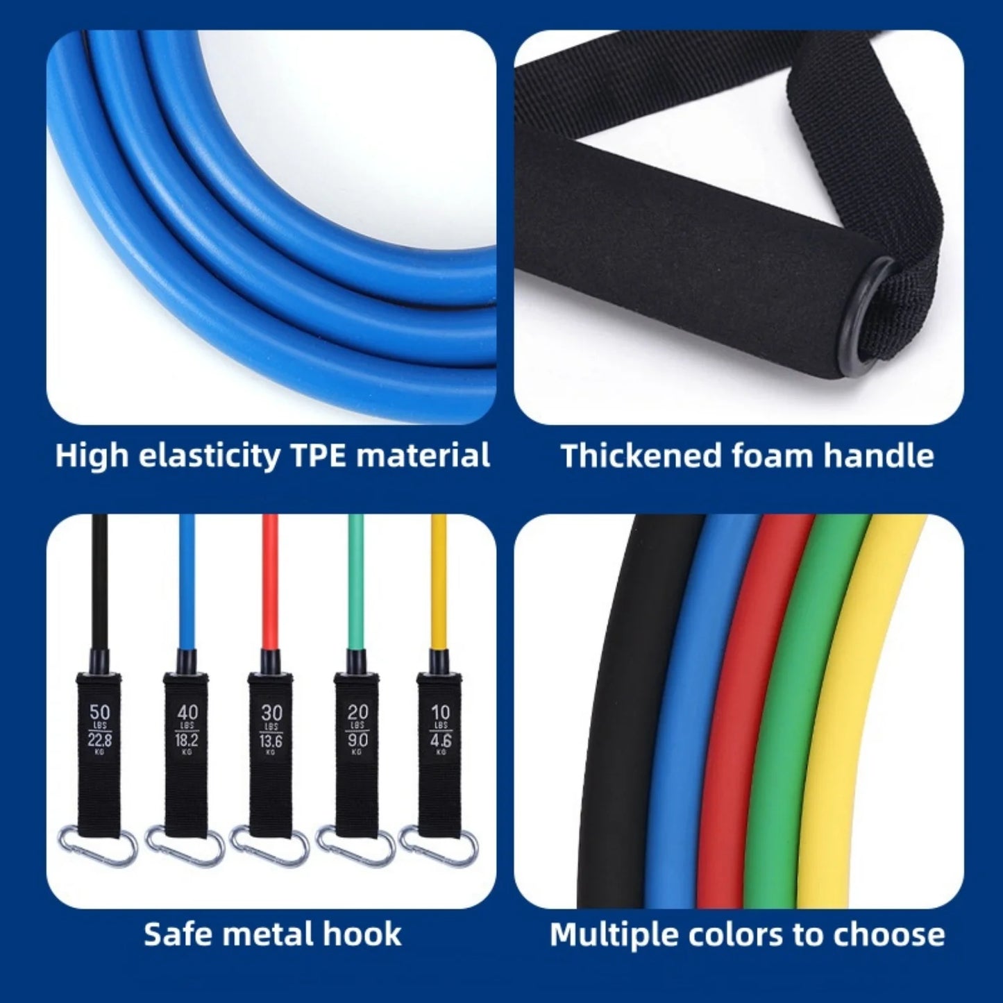 Resistance Bands Set with Handles.